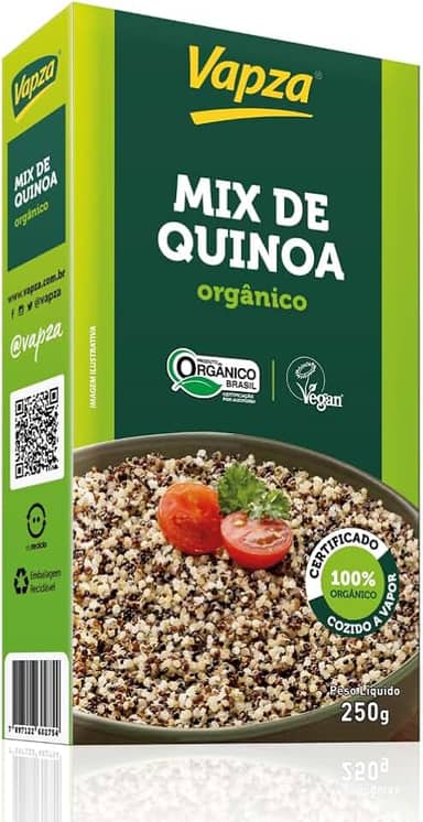 Mix de Quinoa Orgânica 250G Vapza Peso líquido 250g