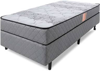 Cama Box Colchão Solteiro Firme Espuma D33 Antialérgico Certificado 88x188x51cm - BF Colchões