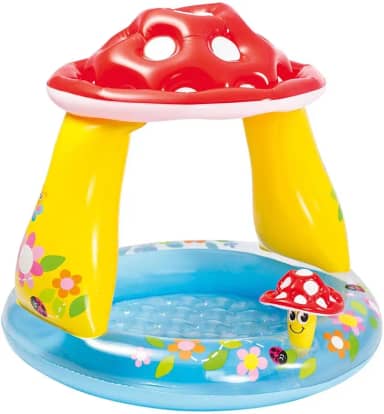 Piscina Cogumelo Divertido 45 L com cobertura