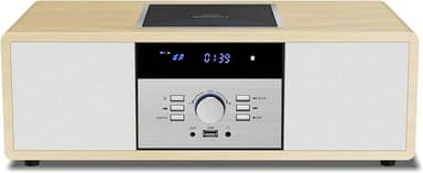 WIITHINK Sistema Estéreo Bluetooth Para Casa Com Cd Player, Sistema De Música Hi-Fi De Madeira Vintage Com Bluetooth, Rádio Fm, Entrada Aux E Usb, Controle Remoto, Rádio Compacto E Aparelho De Som