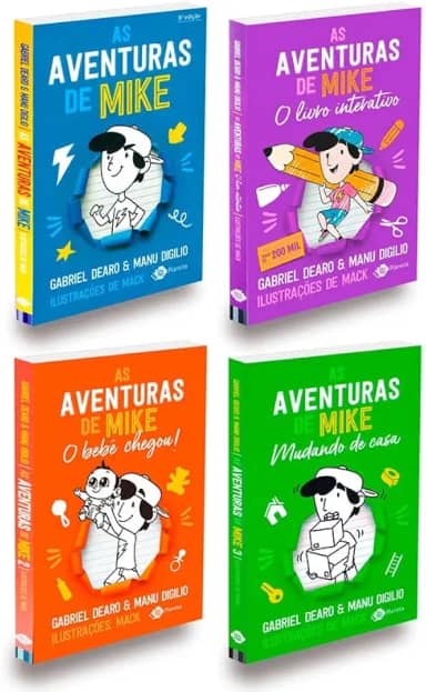Livro As Aventuras de Mike - Coleção Completa com 4 Livros