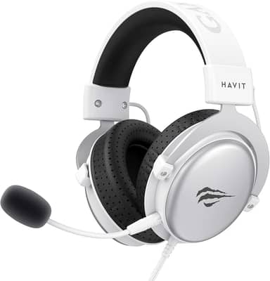 Fone De Ouvido Gamer Headset Havit H2015D Pc/Xbox/Ps4/Ps5 (Branco)