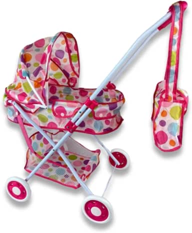 Carrinho De Boneca Bebe Reborn Berço Brinquedo Infantil - Castela