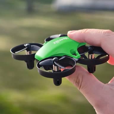 Mini drone V995 para crianças e iniciantes, avião quadricóptero interno e externo para meninos e meninas com giros 3D, rotação de 360°, mosca circular, flutuar automaticamente, modo sem cabeça e 3