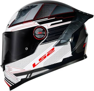 Capacete LS2 FF358 Pro Digital Preto e Branco Tamanho:62