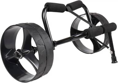 Carrinho de caiaque de aço inoxidável e carrinho de canoa dobrável para transporte de caiaques, barcos, transporte de paddleboard, estilo [B]