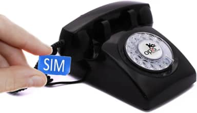 Opis 60s Mobile 4G Phone: o celular giratório retrô GSM de mesa - celular doméstico para idosos desbloqueado em estilo de telefone vintage - preto