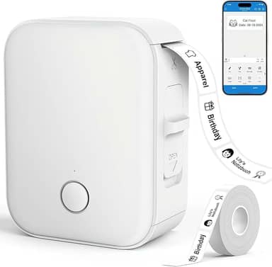 Etiquetadora Mini Impressora de Etiquetas D110 Bluetooth com Fita Térmica Portátil App Celular