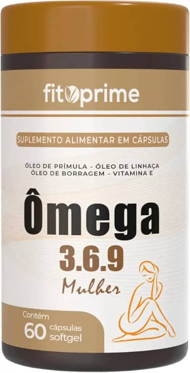 Ômega 3.6.9 Mulher - Prímula, Linhaça e Borragem 60 Cápsulas