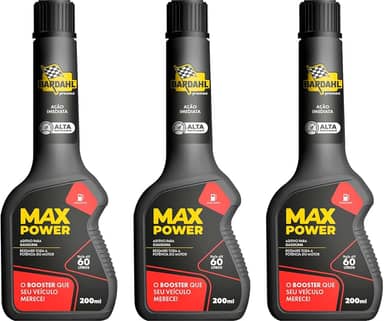 Kit 3 Aditivos Combustível Max Power 200ml Bardahl ADITIVO MAX POWER