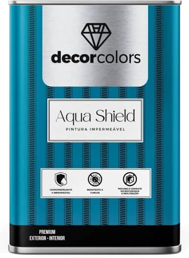 Tinta Aqua Shield Pintura Impermeável 21,5 kg - Decor Colors (Branca)