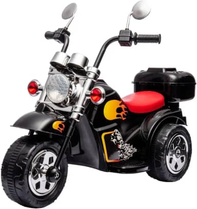 Zippy Toys, Brinquedo Mini Moto Elétrica Infantil Preto 6V