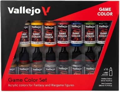 Acylicos Vallejo - 72299 - Acrílico 16 cores para figuras de fantasia