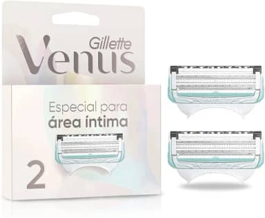Gillette Venus Especial Para Área Íntima Carga para Aparelho de Depilação Recarregável com Barra Anti-irritação, Depilação Íntima