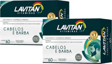 Lavitan Cabelos e Barba com 60 Cápsulas - 2 uni