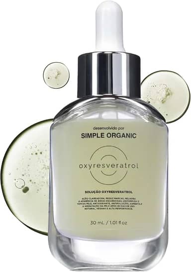 Solução Clareadora de Manchas e Melasma OXYresveratrol Simple Organic