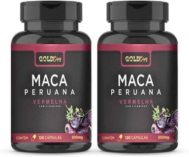 Maca Vermelha 120 Capsulas - Maca Peruana Vermelha 500mg - 2 Unidades