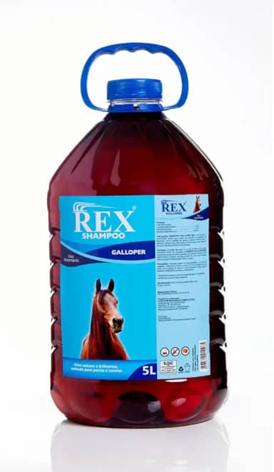 Rex Galloper, Shampoo para Cavalos, Crina e Pelos, 5 Litros
