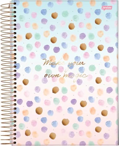 Caderno Espiral Univ CD 1 Matéria 80 Fls La Creme Make FSC - Jandaia