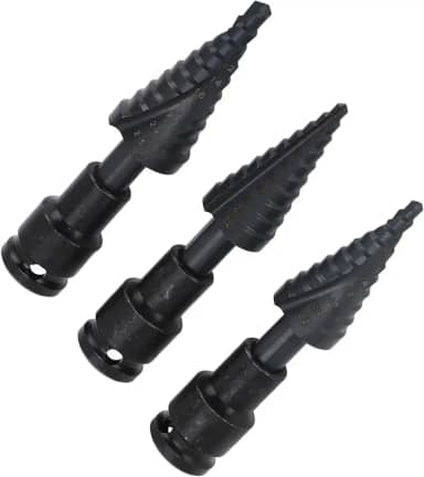 Acouto Conjunto de Brocas Passo de 3 Unidades - 2 Flautas Haste Hexagonal Em Espiral e Brocas Retas para Marcenaria Versátil e Metalurgia