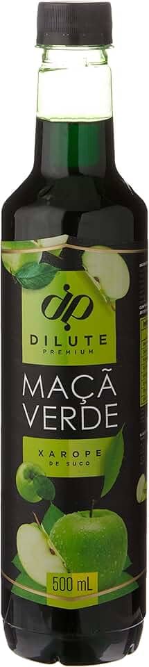 Dilute Xarope Maçã Verde Sabor Maçã Verde 500 Ml