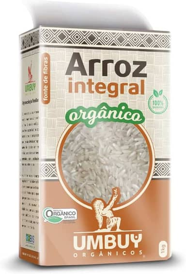 Umbuy Orgânicos Arroz Integral Orgânico Umbuy 1Kg Arroz Orgânico Integral Grão Longo Marrom Natural Saudável E Livre De Agrotóxicos Produto Orgânico Certificado