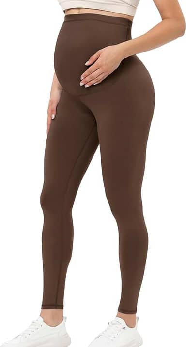 Leggings femininas para gestantes sobre a barriga para gestantes, roupa ativa, treino, ioga, calças justas