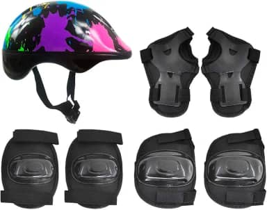 DM Toys, DMR5488, Kit de Proteção Radical Plus Infantil Paint, M 55-59cm, Multicor