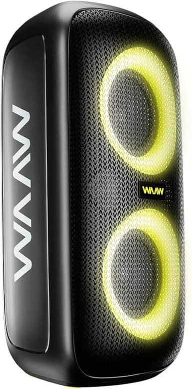 WAAW by ALOK Caixa de Som INFINITE 100 Bluetooth, Tipo Torre, Até 14h de Autonomia, 4 Alto-Falantes, TWS, 100W RMS