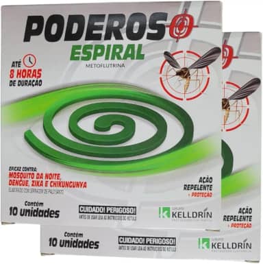 Inseticida Repelente Espiral Pernilongo Dengue 20 Unidades