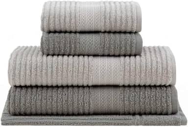 Jogo de toalhas Buddemeyer Doris Banho Cinza Claro/Cinza 5 peças