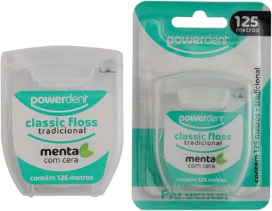 Power Dent Fio Dental Classic Floss Tradicional 125 M Menta