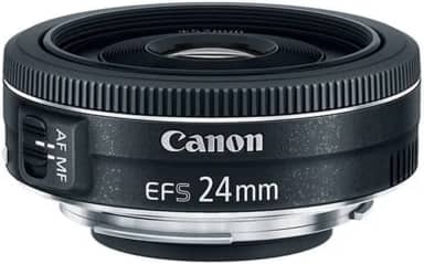 Canon EF-S 24mm f/2.8 STM Lente, Preta