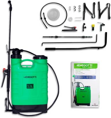 Pulverizador Costal Manual 12L Menegotti Para Aplicação Defensivos Agrícolas Original - 12L MANUAL