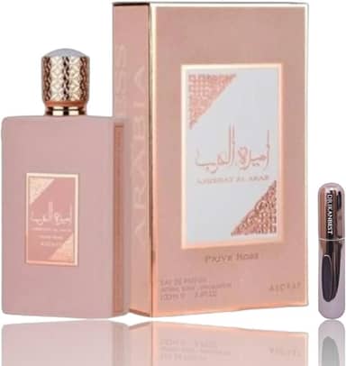Perfume Ameerat Al Arab Prive Rose, Princess of Arábia Prive Rose Eau de Parfum Woman Oud Oriental Musk 100 ml