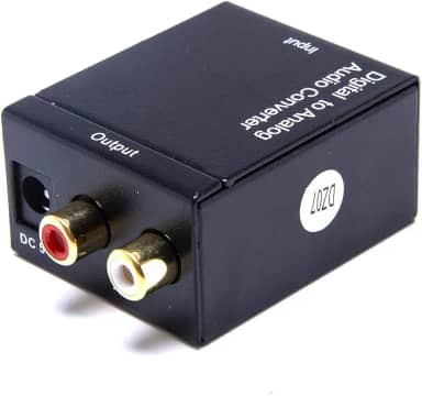Kit Conversor Óptico Coaxial Digital + Cabo Óptico Smart Tv