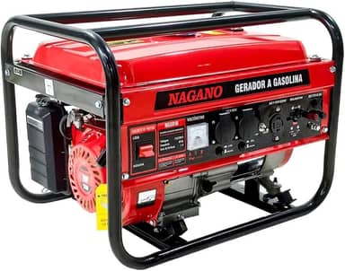Gerador de Energia a Gasolina 3.6 Kva Monofásico 110v220v 7hp