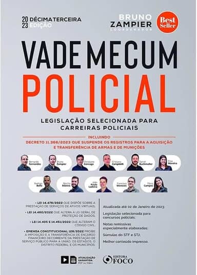 Vade Mecum Policial - Legislação Selecionada Para Carreiras Policiais - 13 ª Ed - 2023