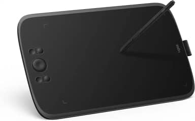 UGEE Tablet de desenho M808, tablet gráfico digital de 10 x 6 polegadas com caneta stylus sem energia, 8 teclas de atalho compatíveis com Windows MacBook Chromebook, perfeito para artistas, designers,