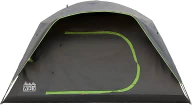 WFS Barraca de acampamento blackout para 8 pessoas, cinza, 3,5 x 2,7 m
