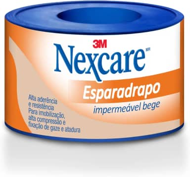 Nexcare, 3M, Esparadrapo Impermeável, Bege, 25mm x 3m