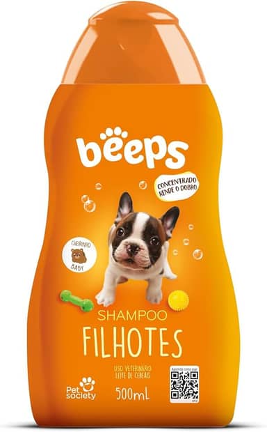 Beeps Shampoo Filhotes Para Cães e Gatos By Pet Society - 500 mL