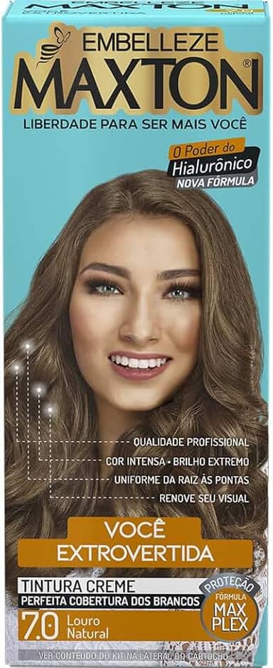 Embelleze Maxton Tinta De Cabelo Loura E Extrovertida 7.0 Louro Natural