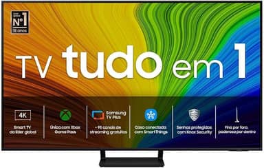 Samsung Smart TV 75 polegadas QLED 4K 75Q70D 2024, Tecnologia de Pontos Quânticos, Processador com AI, Painel até 120Hz, Design AirSlim 75"