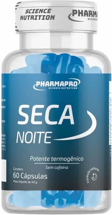 Termogenico sem Cafeina Seca Noite - Termogênico em Capsulas com Triptofano, Coenzima Q10 e Carnitina - 60 Cápsulas
