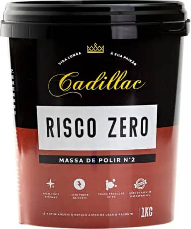 COMPOSTO POLIDOR RISCO ZERO MASSA DE POLIR NMR 2 1 KG CADILLAC
