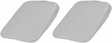 HARFINGTON 2 peças de almofada de assento de 6 cm de espessura confortável de espuma viscoelástica para cadeira de escritório com fundo antiderrapante para motorista de assento de carro, cinza