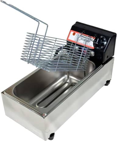 Fritadeira Elétrica Industrial 3L Cuba (110v) Compacta Econômica Fritura