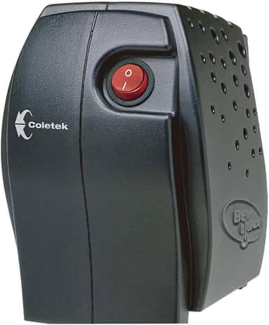 Estabilizador Coletek Bem Ligado ES-300VA-M, Preto, Tensão nominal de entrada/saida 115Volts, 4 Tomadas Padrão NBR 14136, Frequência 60Hz