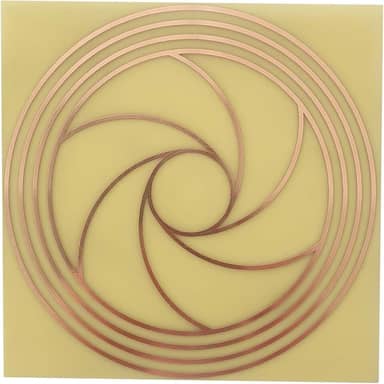 Gráfico Cobre Radiestesia 14x14 Cm - Diafragma I